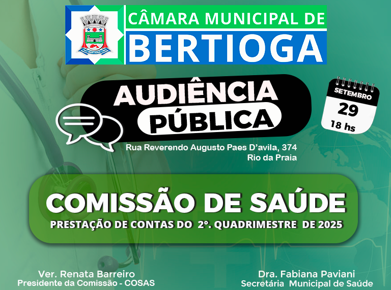 Audiência Publica da Saúde - 29/09/2025
