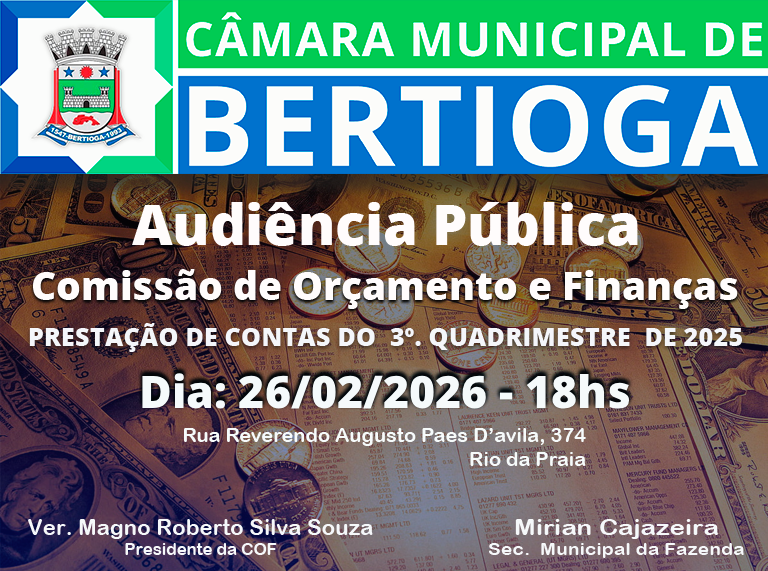 Audiência Pública COF - 3º Quadrimestre 2025
