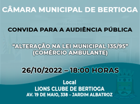 Audiência Pública Comércio Ambulante - 26/10/2022