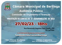 Audiência Pública Finanças - 27/02/2023